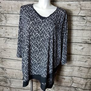 Catharines Black And White Tunic Size 3X NWT